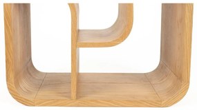 Библиотека от масивен дъб в естествен цвят 60x160x35 cm Seven – Zuiver