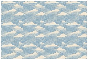 Тапет – Сини вълни с бели облаци