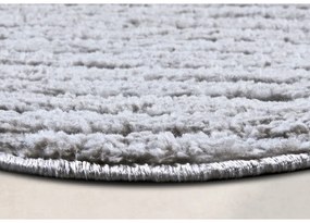 Светлосив кръгъл килим ø 160 cm Panglao New York Light Grey – Elle Decoration