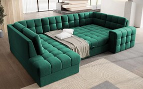 Ъглов диван Bale U-Зелен-Ляв