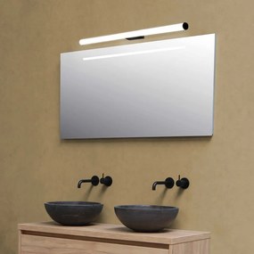 Черна стенна лампа, дължина 90 cm Caspio - SULION