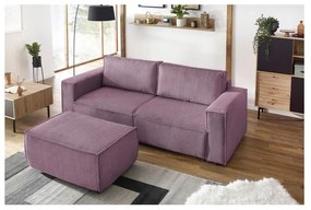 Розова табуретка от велур Nihad - Bobochic Paris