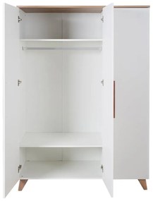 Бял детски гардероб 118x190 cm – Roba