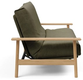 Зелен сгъваем диван от рипсено кадифе 230 cm Balder – Innovation
