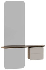 Комплект за коридор в бяло и кафяво в дъбов декор One More Look - UMAGE