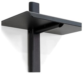 Черен метален стенен рафт 28 cm Hola – Spinder Design