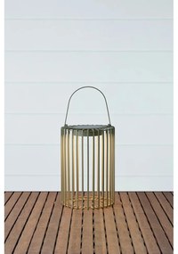 Зелен екстериорен LED фенер със соларен панел с USB (височина 54 cm) Cavia – Markslöjd