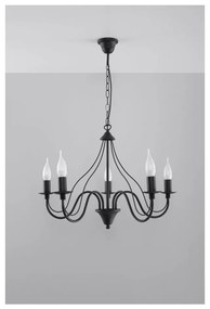 Черна висяща лампа 5 Fiorano - Nice Lamps