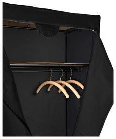 Гардероб от черен плат 75x160 cm Deep - Wenko