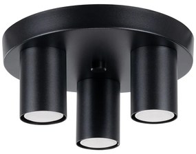 Черно осветително тяло за таван Castro – Sollux