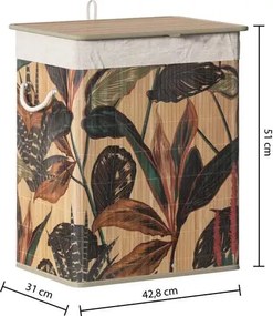 Кош за пране 5five Palawan, Бамбук, 60 l