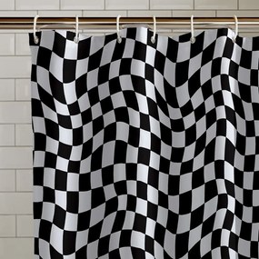 Завеса за душ 180x180 cm Checkerboard – Catherine Lansfield