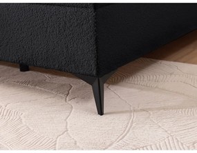 Черно боксспринг легло 180x200 cm с място за съхранение Ornes – Ropez