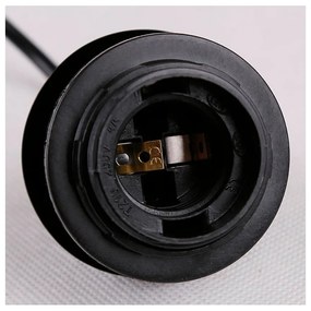 Черна висяща лампа със стъклен абажур ø 10 cm Felis - Candellux Lighting