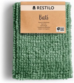 Зелен килим за баня 70x120 cm Bati – Restilo
