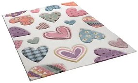 PASTEL HEARTS ДЕТСКИ КИЛИМ 133/190 СМ