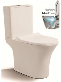 Моноблок ICC 7937P, седалка и капак, порцелан, бял, 77x66.5x35.5см