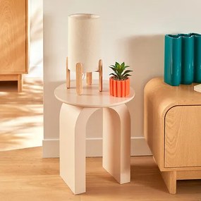 Помощна маса atmosphera Stoa, MDF, Ø40 см - Кафяв