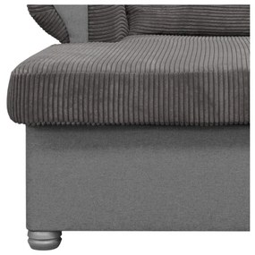 Кафяво-сив шезлонг от рипсено кадифе Lord – Ropez