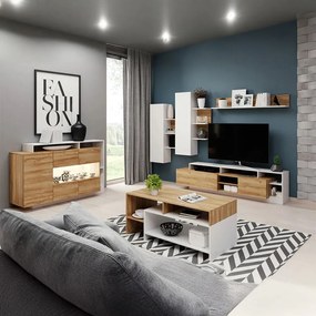 Холна секция Oak-White Natural