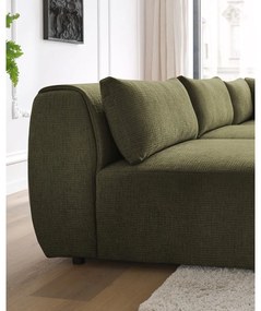 Зелен ъглов диван (променлив) Jeanne - Bobochic Paris
