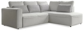 Кремав ъглов разтегателен диван (променлив) Homely Tommy - Miuform