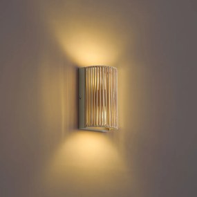 Japandi стенна лампа бежова с въже IP44 - Jayla