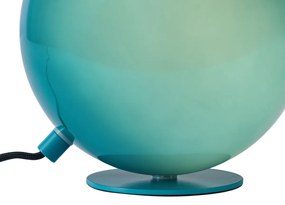 Ретро настолна лампа синя със стъкло - Mabel