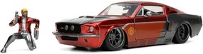 Jada - Кола с фигурка Marvel Star Lord 1967 Ford Mustang 1:24