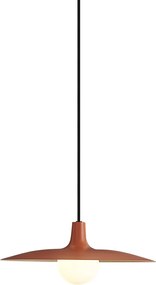 Ретро висяща лампа оранжева за релсова система 1-фазна - Slimline Panzi