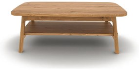 Масичка за кафе от масивен дъб в естествен цвят 70x110 cm Twig – The Beds