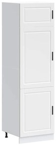 854107 vidaXL Кухненски шкаф Porto, бял, инженерно дърво