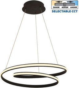 Полилей FEEL LED, черен, 43W, 3000-6400K