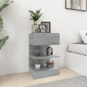 816043 vidaXL Нощно шкафче, сив сонома, 40x35x65 см, инженерно дърво
