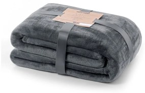 Тъмно сиво одеяло от микрофибър , 160 x 210 cm Mic - DecoKing