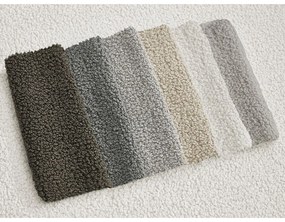 Бял ъглов диван от прежда с примки от букле (десен ъгъл) Leonore – Bobochic Paris