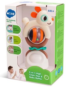 Hola - Бебешка активна играчка с вакуум, Зайче