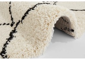 Бежово-черен килим , ⌀ 120 cm Hash - Mint Rugs
