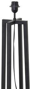 Матово черна основа за подова лампа 130 cm Miley – Light &amp; Living