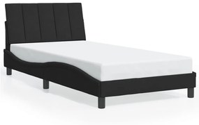 3207833 vidaXL Рамка за легло без матрак Hanko, черна, 100x200 см, кадифе