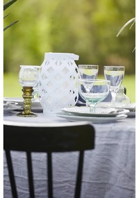 Бял фенер Фенер, височина 23 cm Flame - Star Trading