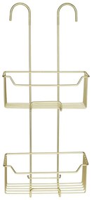Висящ рафт за баня от неръждаема стомана в златист цвят Milo – Wenko