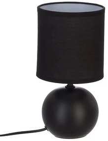 Нощна лампа atmosphera Timeo, 25 cm, Керамика - Черен мат