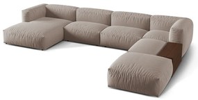 Бежов модулен ъглов диван (десен ъгъл/U форма) Martina – Micadoni Home
