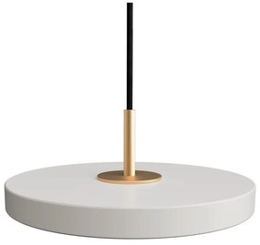 Светлосиво LED висящо осветително тяло с метален абажур ø 15 cm Asteria Micro – UMAGE