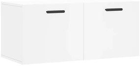 830084 vidaXL Стенен шкаф, бял, 80x36,5x35 см, инженерно дърво