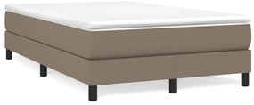 3120504 vidaXL Рамка за легло без матрак, таупе, 120x200 см, плат