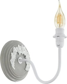 Eglo 33005 - Настенна лампа 1xE14/40W/230V бяла/сива