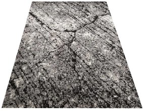 Стилен кафяв килим с мотив, напомнящ мрамор Ширина: 160 см | Дължина: 220 см