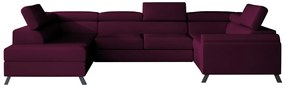 Разтегателен диван в П-образна форма  ESMADA, 336x92x200, velvetmat 68,ляв